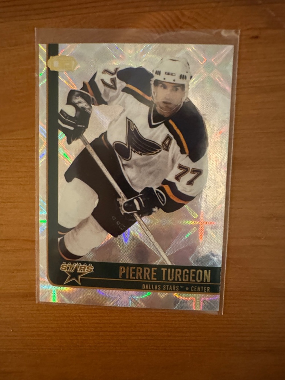 Pierre Turgeon Dallas Stars Hockey Card – Holographic Silver